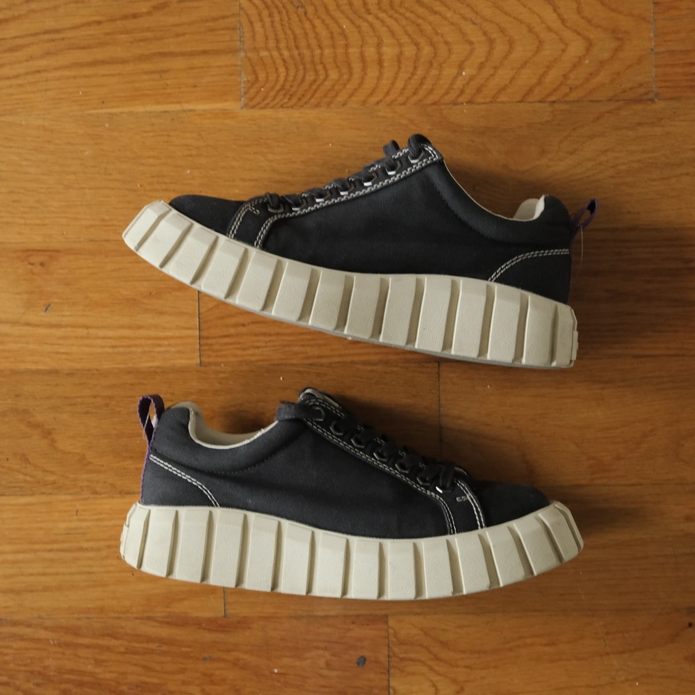 Eytys Ortega Sneakers Women Black Chunky Platform Y2K Streetwear 39 Lug Sole